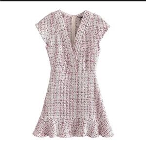 Goodnight Macaroon Tweed Mini Dress
